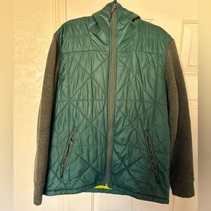 The North Face Dark Green Shell Jacket size LG in great condition